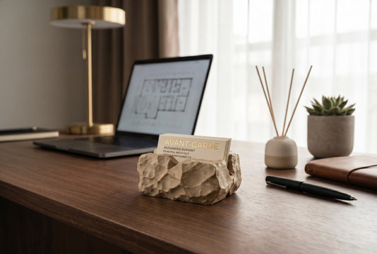 Suport pentru cărți de vizită Rock Solid – design modern și robust