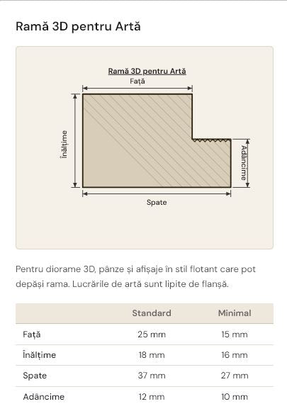 Ramă foto 3D — Elysion Finisaj Premium